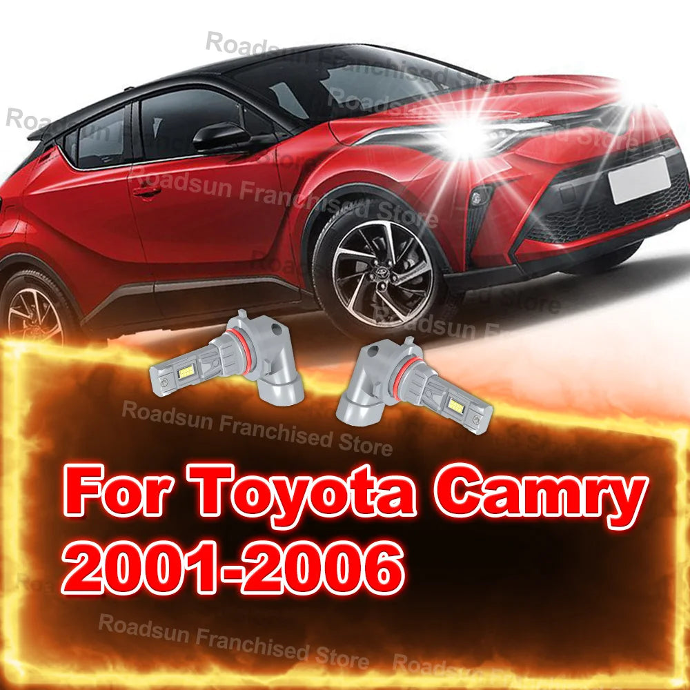 2X CSP 3570 Chips Car Headlight Bulbs 30000LM For Toyota Camry 2001-2006 2005 2004 2003 2002