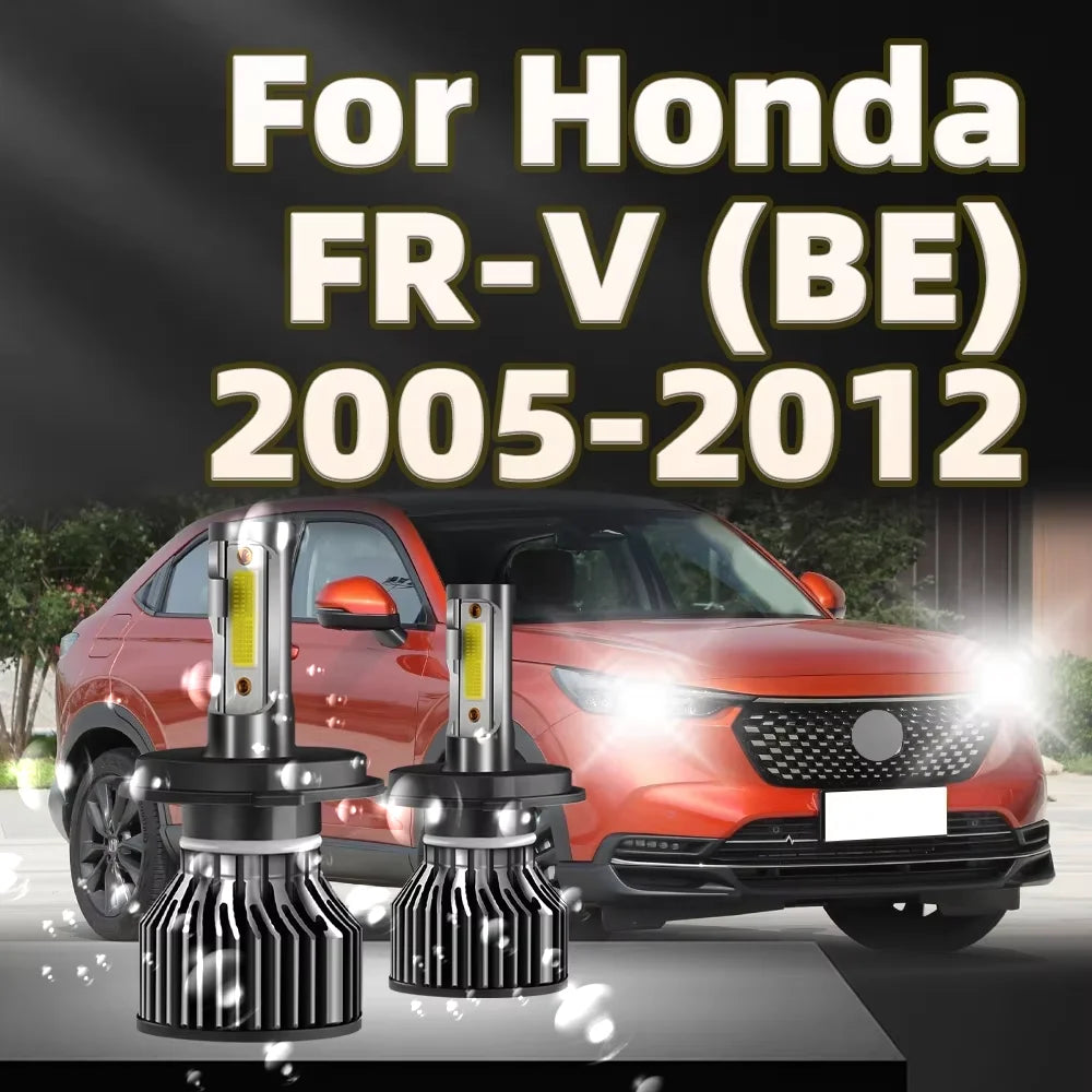 2Pcs LED 30000LM Headlight H4 Car Bulb 6000K White Light For Honda FRV (BE) 2005 2006 2007 2008 2009 2010 2011 2012