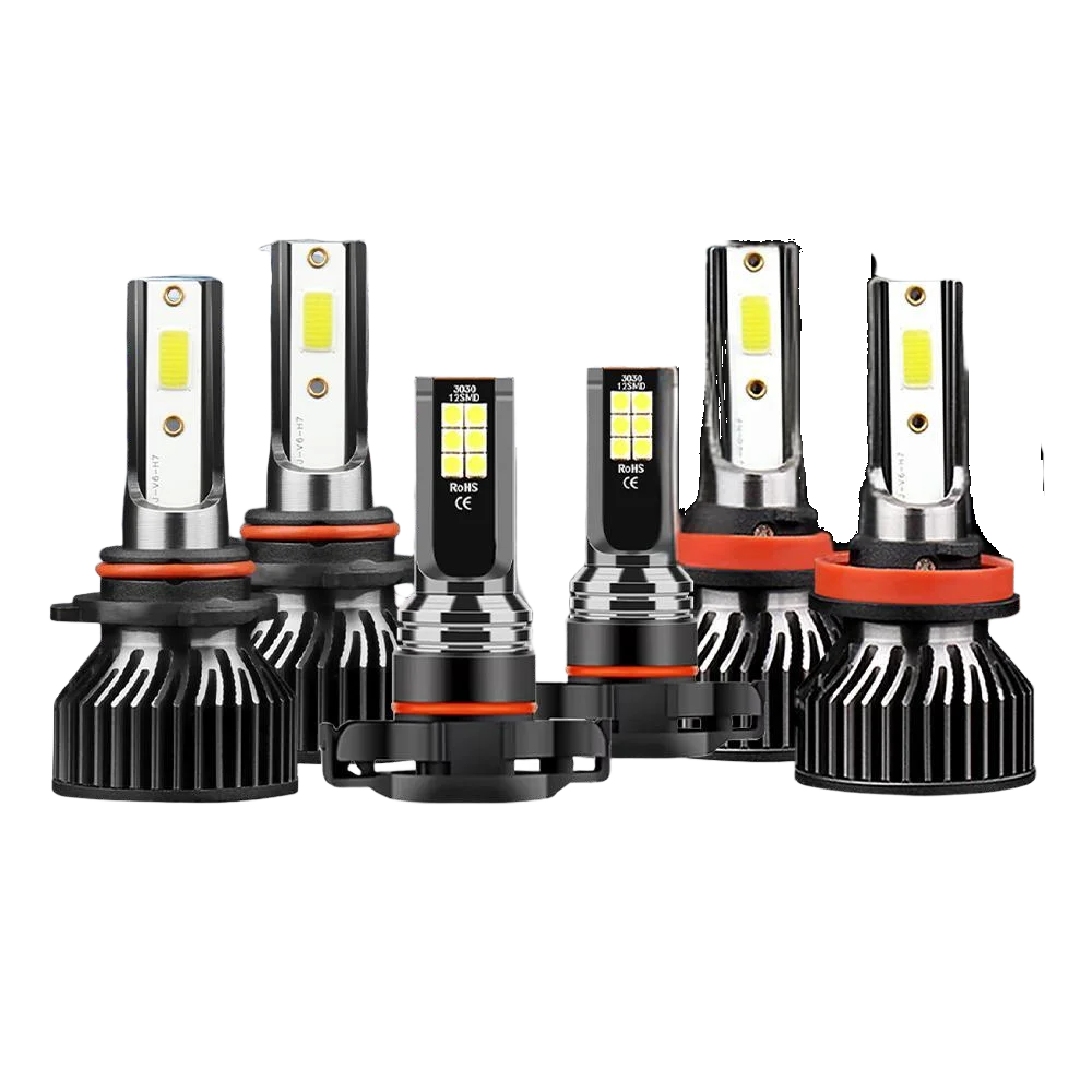 2/6x For Chevy Silverado 1500 2500 2007 2008 2009 2010 2011-2015 LED Car Headlight Bulb 18000LM Auto Headlamp 6000K Fog Lamp 12V