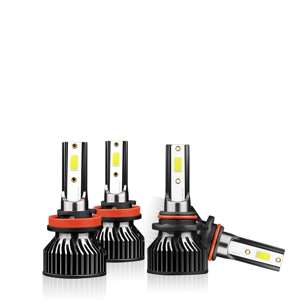 2/4x LED Headlight Bulbs For Ford F150 F-150 2015 2016 2017 2018 2019 2020 2021 Turbo High Low Beam Car Head Lamps 6000K 18000LM