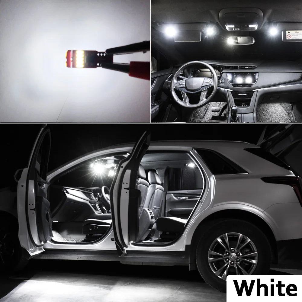 11Pcs Canbus LED Interior Reading Vanity Mirror Trunk Light Kit For Toyota Yaris GR GRMN 2017 2018 2019 2020 2021 2022 Car Bulbs