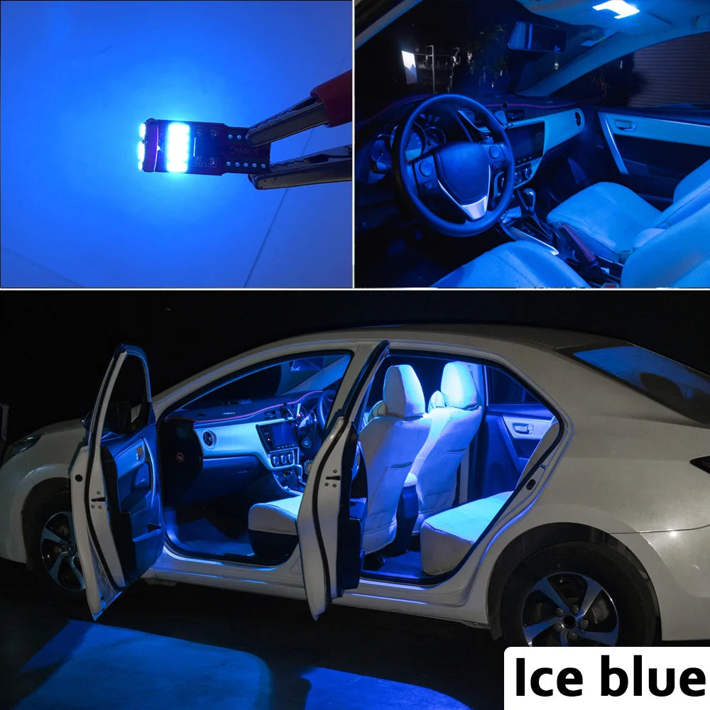 11Pcs Canbus LED Interior Reading Vanity Mirror Trunk Light Kit For Toyota Yaris GR GRMN 2017 2018 2019 2020 2021 2022 Car Bulbs