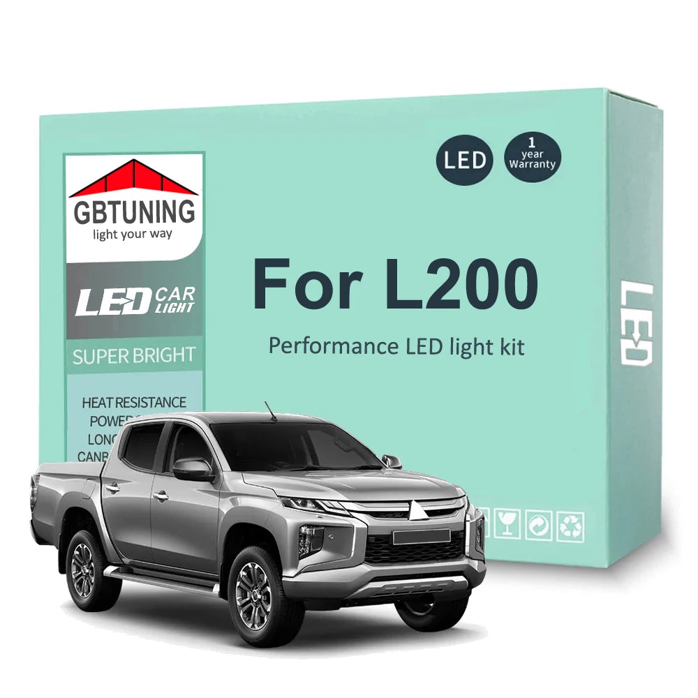 11Pcs LED Interior Light Bulb Kit For Mitsubishi L200 Triton KA4T KB4T 2006-2017 2018 2019 2020 2021 Car LED Lamp Canbus 100%