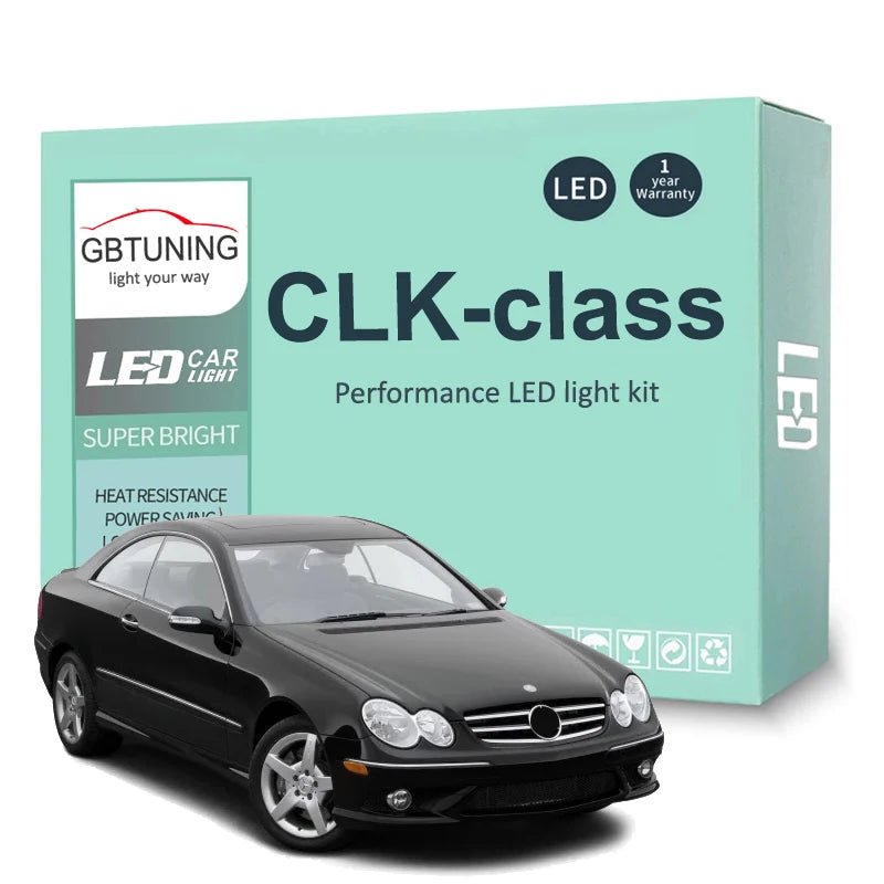 LED Interior Light Bulb Kit For Mercedes Benz CLK-Class W208 C208 W209 C209 A209 1998-2010 Car LED Reading Map Trunk Lamp Canbus