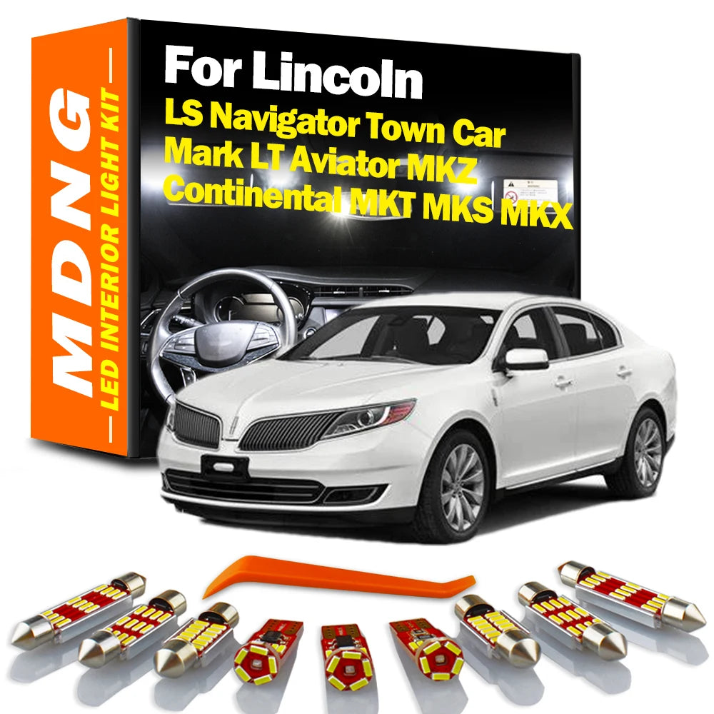 LED Interior Reading Map Light Kit For Lincoln LS Navigator Town Car Mark LT Aviator Continental MKT MKS MKX MKZ Car Accessories