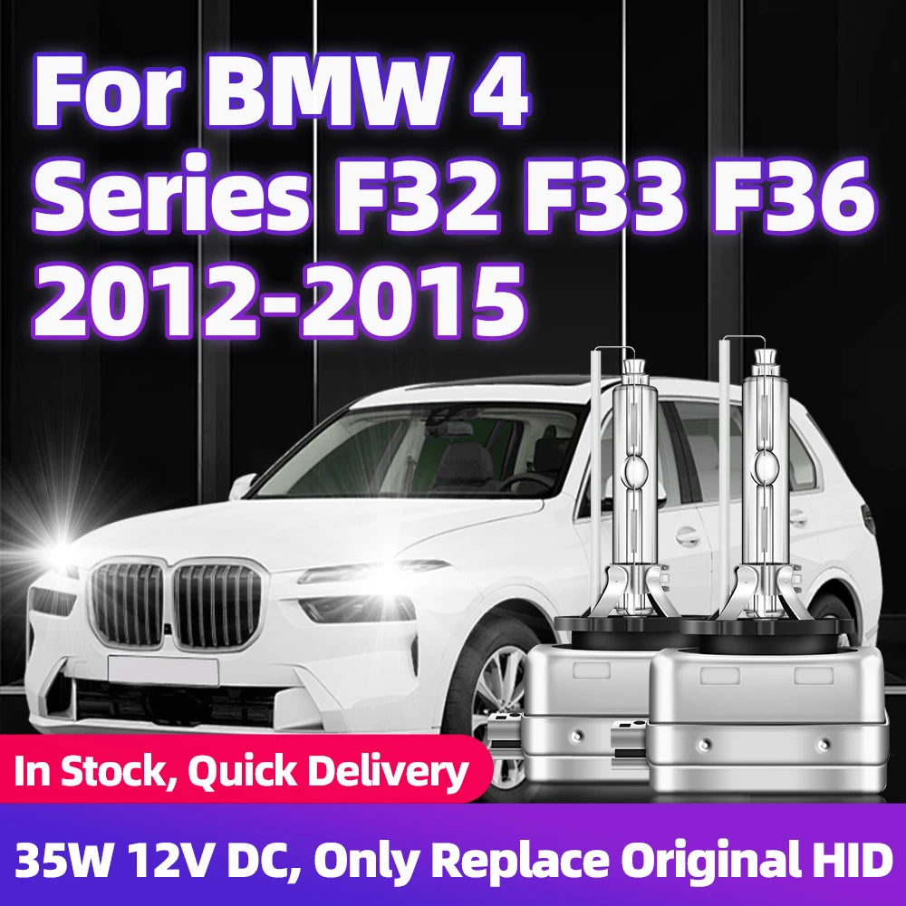 2Pcs For BMW 4 Series F32 F33 F36 2012 2013 2014 2015 XENON HID D1S 35W 6000K 8000K HID Car Headlights 12V DC Auto Head Lampada