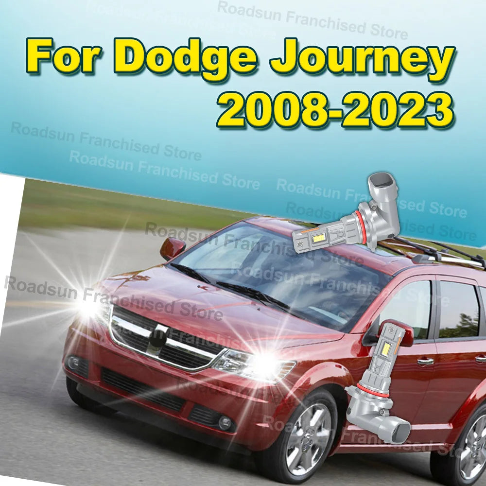2X Car Headlight Bulbs 30000LM For Dodge Journey 2008-2023 2009 2010 2011 2012 2013 2014 2015 2016 2017 2018 2019 2020 2021 2022