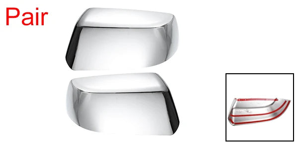 UXCELL Pair Car Chrome Plated Half Mirror Covers Cap for Chevrolet Suburban Silverado