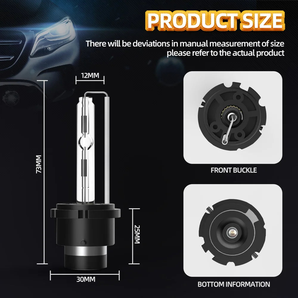 2PCS 12V 35W HID Bulb D1S D2S D3S D4S HID Xenon Headlight Xenon Lamp 4300K 6000K 8000K 10000K Auto Xenon Headlamps High Low Beam