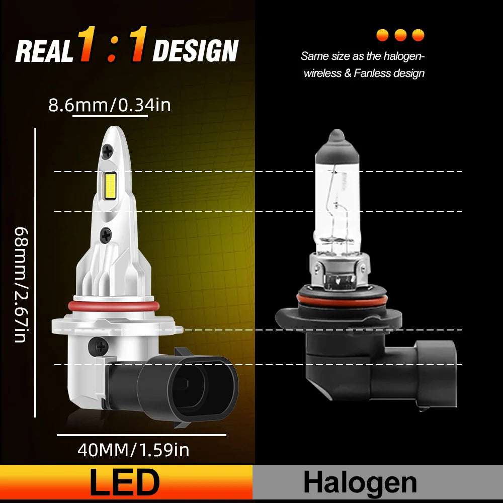 2Pcs LED Motorcycle Headlight Bulb 6000K 60W Motor Lamp Plug and Play For BMW S1000R 2014 2015 2016 2017 2018 2019