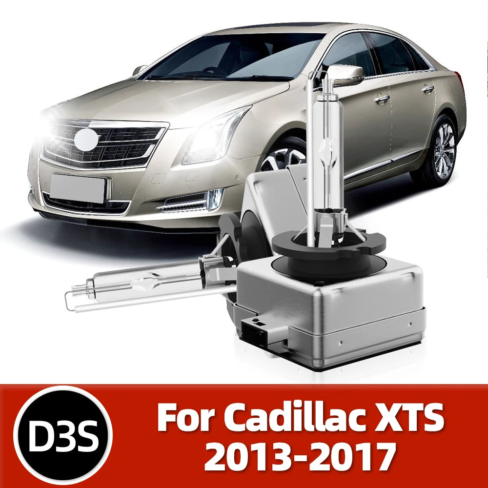 Roadsun 1Pair Hid Xenon 35W 6000K 8000K HID Headlight Lamps D3S For Cadillac XTS 2013 2014 2015 2016 2017 Auto Replacement DC12V