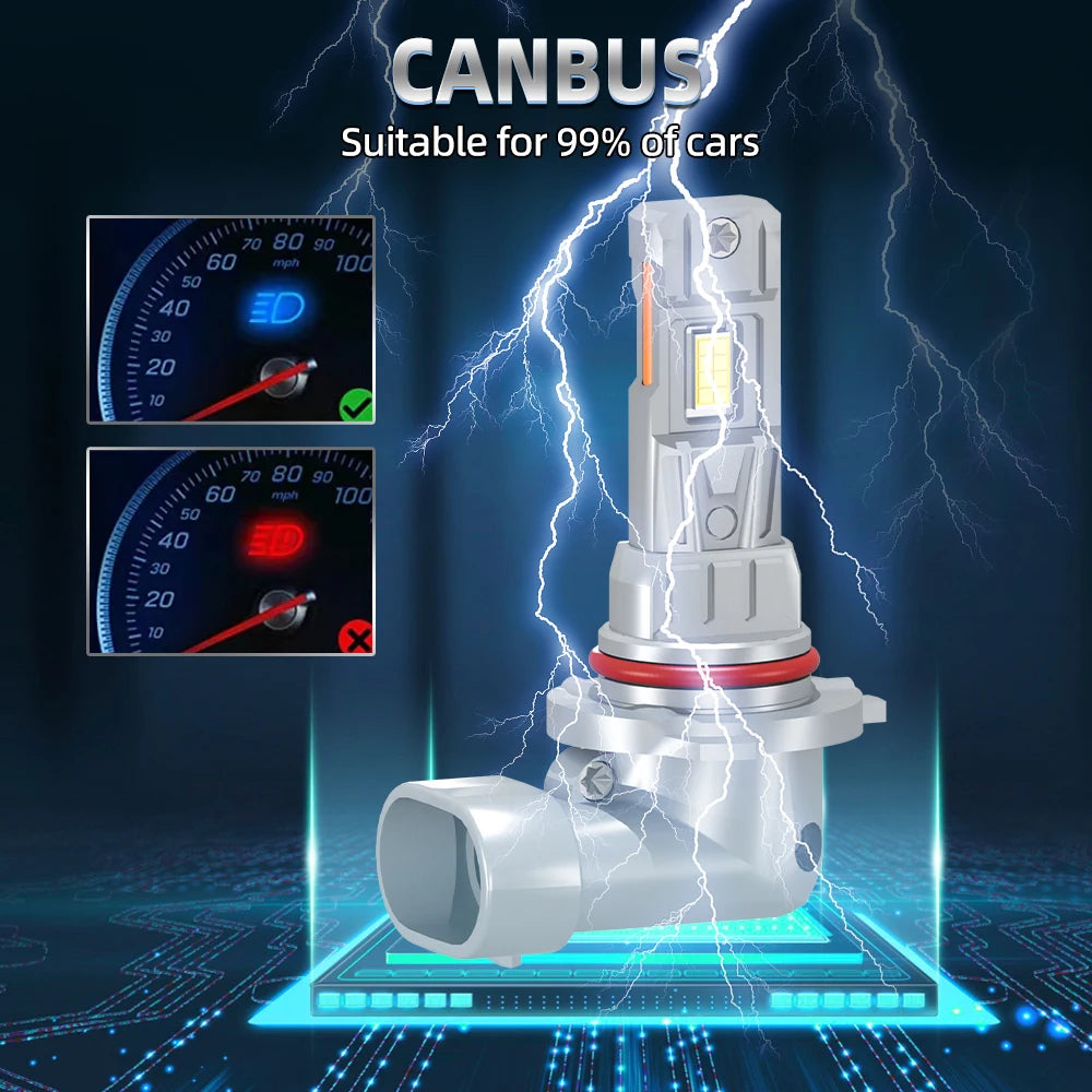 2X 6000K Car Headlight Bulbs 30000LM For Toyota PRIUS 2008-2023 2009 2010 2011 2012 2013 2014 2015 2016 2017 2018