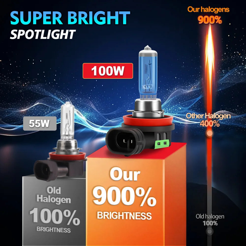 2Pcs Super Bright 6000K Front Fog Light Halogen Bulb Canbus Car Lamp Fit For Chevrolet Orlando 2011-2019 2012 2013 2014 2015