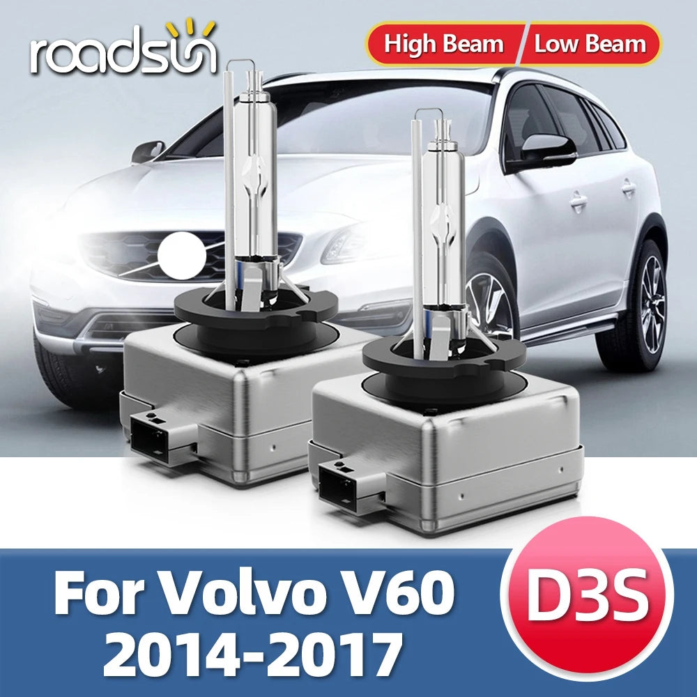 2Pcs HID Xenon Lamps For For Volvo V60 2014 2015 2016 2017 Car Headlights D3S Xenon Bulbs 35W DC 12V Lampada 6000K 8000K 10000K