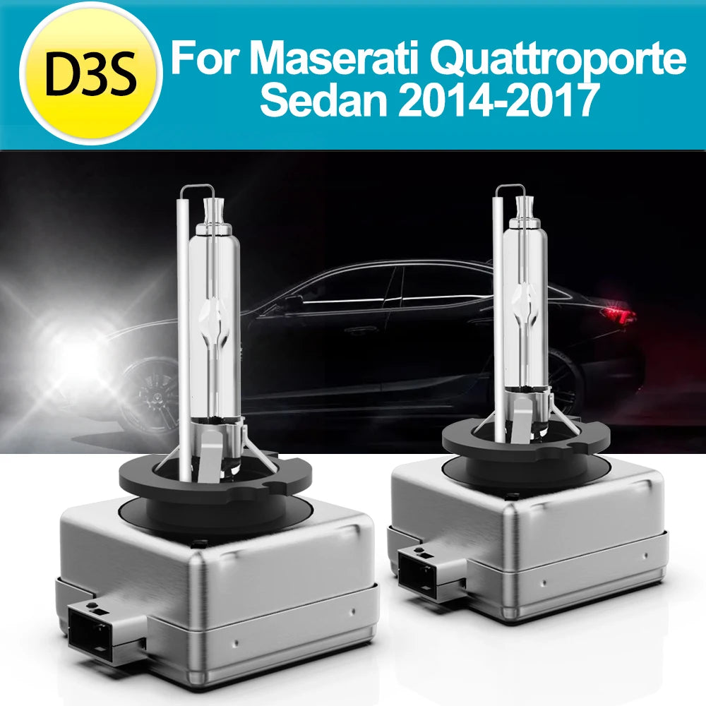 2PCS Car Front Headlamp D3S 6000K 8000K Bulbs 35W DC 12V HID Xenon Headlight For Maserati Quattroporte Sedan 2014 2015 2016 2017