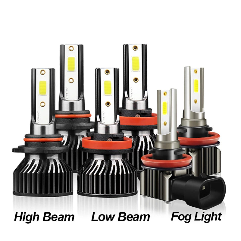 2/6Pcs LED Headlight 65000LM Canbus Car Light H11 HB3 Fog Lamp Kit For Subaru XV CrossTrek 2010 2011 2012 2013 2014 2015-2022