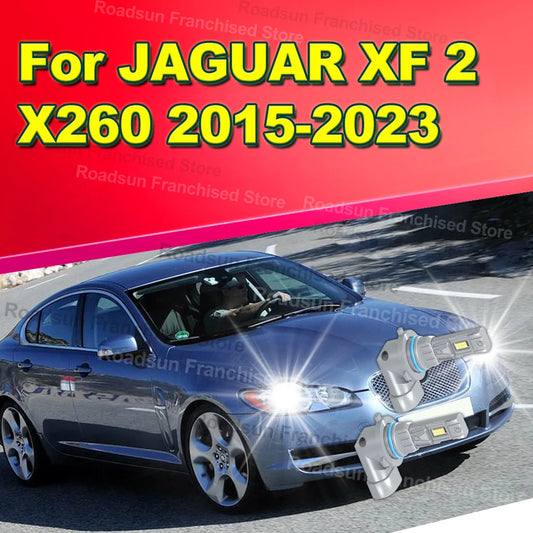 2X Car Headlight Bulbs Plug-N-Play 30000LM For JAGUAR XF 2 X260 2015-2023 2016 2017 2018 2019 2020 2021 2022