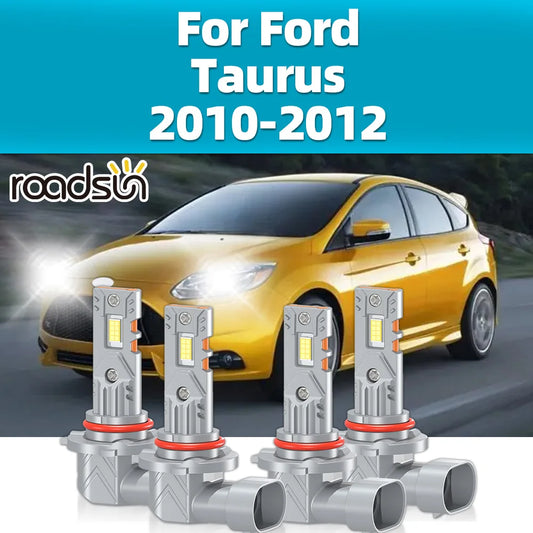 2/4Pcs LED Car Headlights 30000LM For Ford Taurus 2010 2011 2012 Headlamps 6000K CSP 3570 Chip LED Light 12V High Low Beam Bulbs