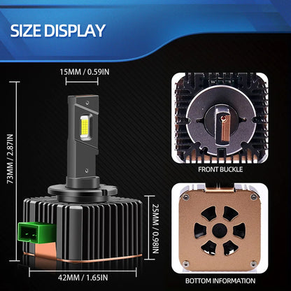 2PCS D3S Bulbs 6000K For Audi A1 A3 A4 A5 A6 A7 A8 Q3 Quattro Q5 Q7 S3 S4 S5 Xenon HID 35W Headlight or Auto LED Headlamps 110W