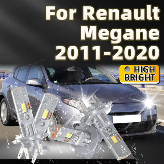 2/4Pcs 25000LM LED Headlight Bulb Canbus 6000K White For Renault Megane 2011 2012 2013 2014 2015 2016 2017 2018 2019 2020