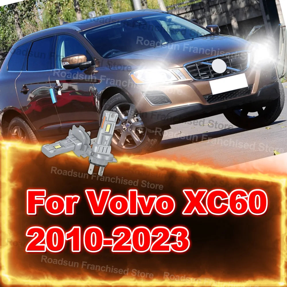 2x High Low Beam Lamp Bulbs 30000LM For Volvo XC60 2010-2023 2011 2012 2013 2014 2015 2016 2017 2018 2019 Accessories 12V