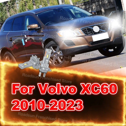 2x High Low Beam Lamp Bulbs 30000LM For Volvo XC60 2010-2023 2011 2012 2013 2014 2015 2016 2017 2018 2019 Accessories 12V