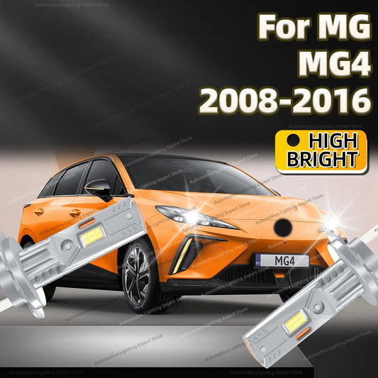 2/4Pcs LED Bulb Headlight Wireless 25000LM Car Headlamp Auto Lamp For MG MG4 2008 2009 2010 2011 2012 2013 2014 2015 2016