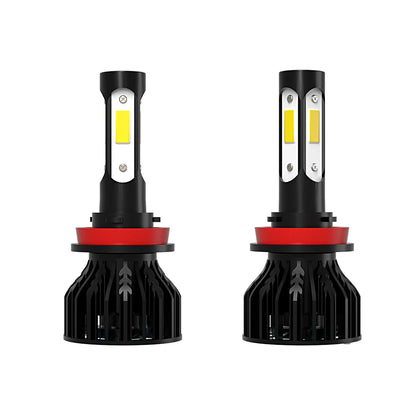 2/4X Turbo LED Car Headlight 20000LM 6000K 360 Auto Lamp Bulb For Ford Ecosport 2018 2019 2020 2021 2022 2023 High Low Beam 120W