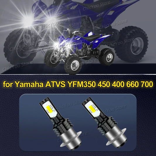 Motorcycle LED Bulbs Headlight for Yamaha ATVS YFM350 450 400 660 700