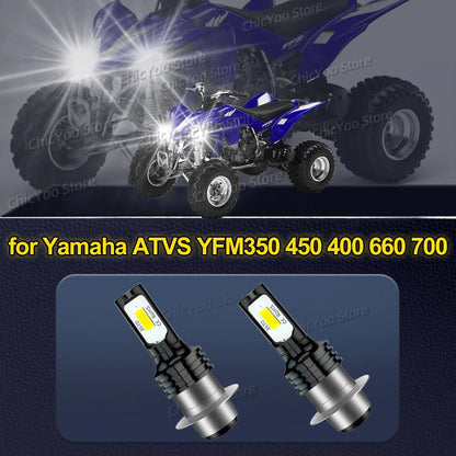 Motorcycle LED Bulbs Headlight for Yamaha ATVS YFM350 450 400 660 700