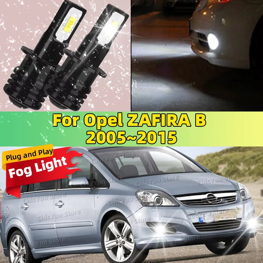 2X LED Car Light Front Bulb Fog Lamp 20000LM Ultra Bright For Opel ZAFIRA B 2005-2015 2009 2010 2011 2012 2013 2014