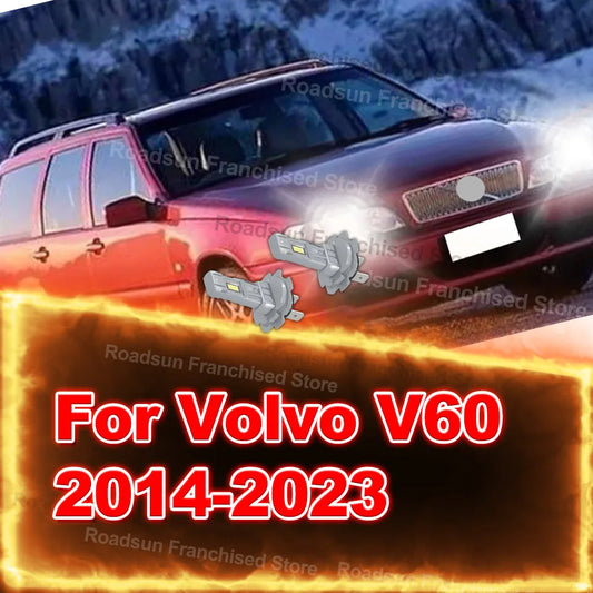 2x High Low Beam Lamp Bulbs 3570 CSP Chips 30000LM Plug&Play For Volvo V60 2014-2023 2015 2016 2017 2018 2019 2020 2021 2022