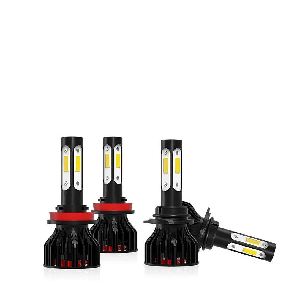2/4X Turbo LED Car Headlight 20000LM 6000K 360 Auto Lamp Bulb For Ford Ecosport 2018 2019 2020 2021 2022 2023 High Low Beam 120W