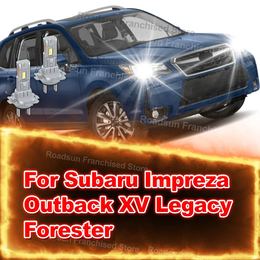 2x High Low Beam Lamp Bulbs 12V H7 1:1 30000LM For Subaru Impreza Outback XV Legacy Forester