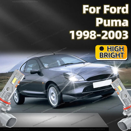 2Pc 180W LED Bulb Turbo Headlight 6000K CSP Powerful Car Lamp Ultra Bright For Ford Puma 1998 1999 2000 2001 2002 2003