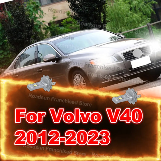 2x High Low Beam Lamp Bulbs Wireless 30000LM For Volvo V40 2012-2023 2013 2014 2015 2016 2017 2018 2019 2020