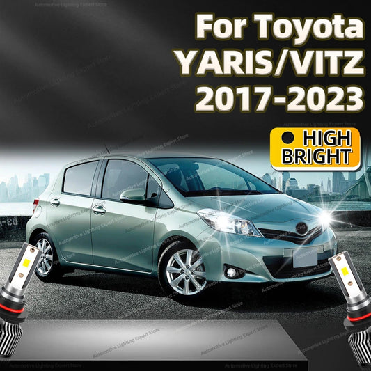 LED Car Headlight 30000LM 9012 Light Auto Bulbs 6000K with Fan For Toyota YARIS/VITZ 2017-2023 2018 2019 2020 2021 2022