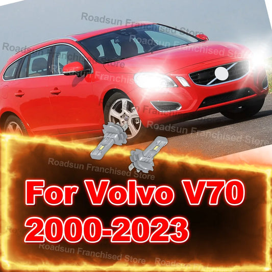 2x High Low Beam Lamp Bulbs 30000LM Plug and Play For Volvo V70 2000-2023 2006 2007 2008 2009 2010 2011 2012 2013 2014 2015 2016