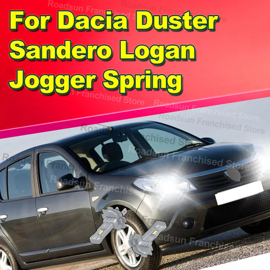 2x High Low Beam Lamp 1:1 Bulbs H7 30000LM CSP 3570 For Dacia Duster Sandero Logan Jogger Spring