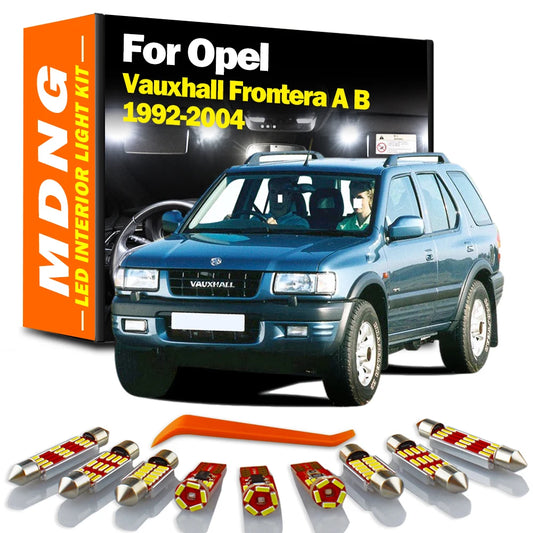 MDNG For Opel Vauxhall Frontera A B 1992- 1998 1999 2000 2001 2002 2003 2004 Accessories Canbus LED Interior Map Dome Light Kit