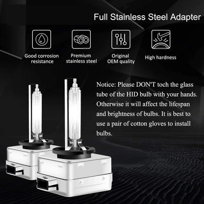 2PCS 12V 35W HID Bulb D1S D2S D3S D4S HID Xenon Headlight Xenon Lamp 4300K 6000K 8000K 10000K Auto Xenon Headlamps High Low Beam