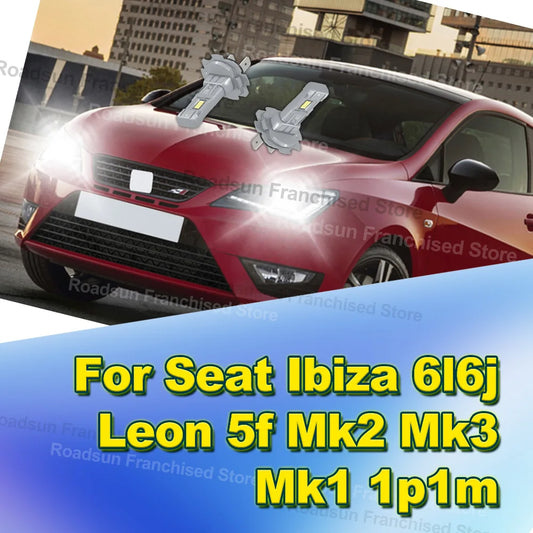 2x High Low Beam Lamp CSP 3570 Wireless Bulbs 12V 30000LM H7 For Seat Ibiza 6l6j Leon 5f Mk2 Mk3 Mk1 1p1m