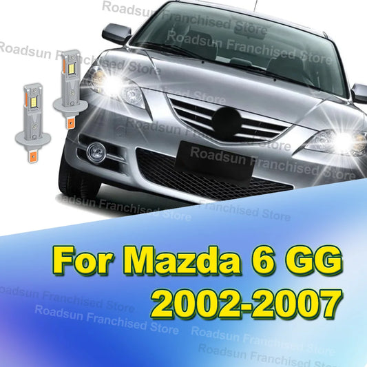 2X Car Headlight Bulbs 30000LM For Mazda 6 GG 2002-2007 2003 2004 2005 2006