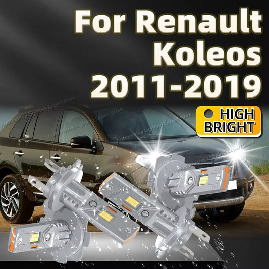 2/4Pcs LED Headlight Bulb 180W CSPAuto Fog Lamp 12V 6000K For Renault Koleos 2011 2012 2013 2014 2015 2016 2017 2018 2019