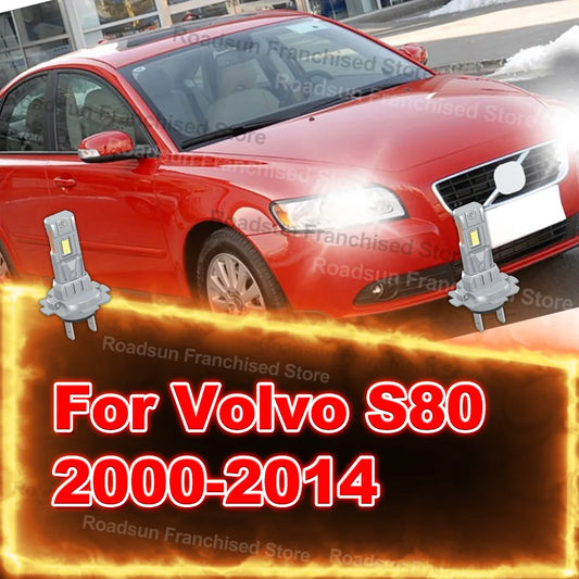 2x High Low Beam Lamp Bulbs 12V 30000LM For Volvo S80 2000-2014 2001 2002 2003 2004 2005 2006 2007 2008 2009 2010 2011 2012 2013