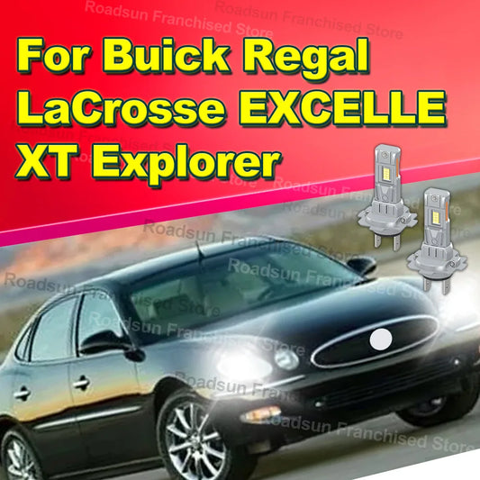 2x Upgraded CSP 3570 High Low Beam Lamp H7 Bulbs 30000LM For Buick Regal LaCrosse EXCELLE XT Explorer