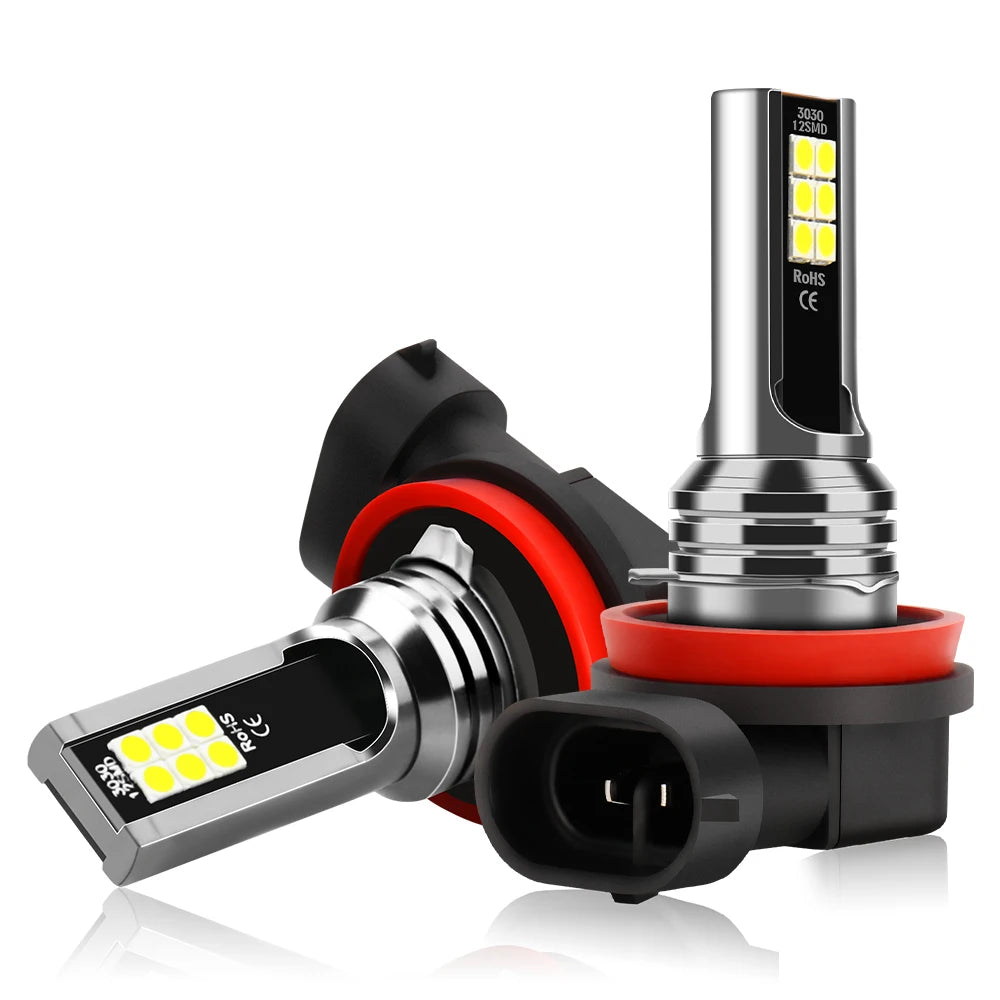 Roadsun 2/4x For Ford Mustang 2005 2006 2007 2008 2009 2010 2011 2012 LED Headlight Bulbs 160W Auto Headlamps 6000K Fog Lampada
