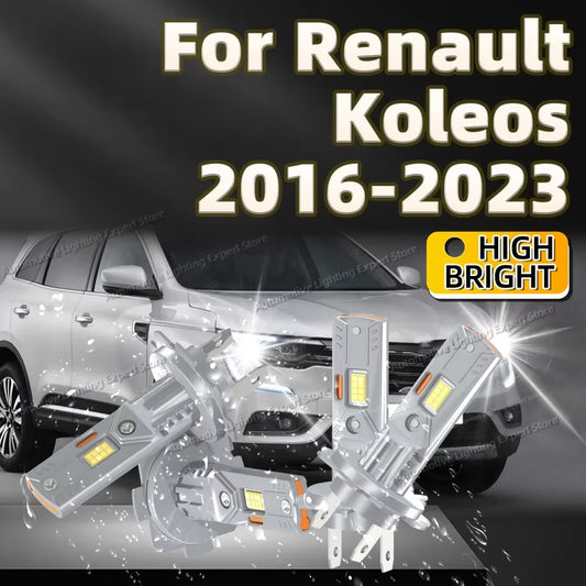 2/4Pcs Canbus LED Headlight 25000LM High Power No Error H7 Car Lights For Renault Koleos 2016 2017 2018 2019 2020 2021 2022 2023