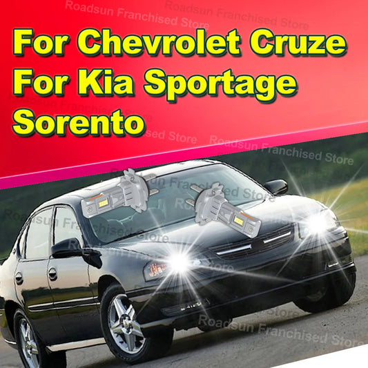 2x H7 High Low Beam Lamp Bulbs 30000LM For Chevrolet Cruze For Kia Sportage Sorento Plug and Play