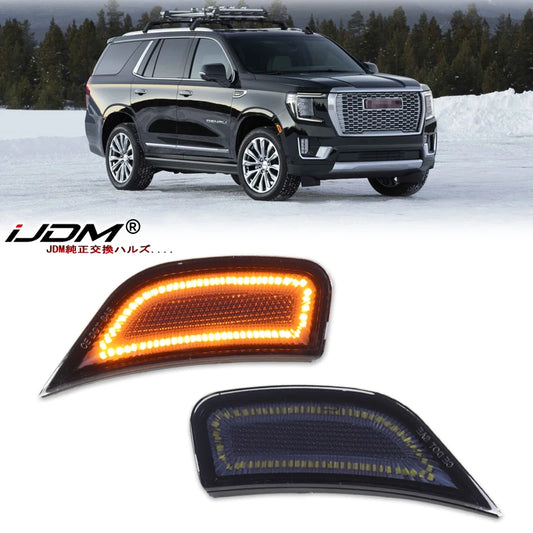 2pcs Car Front Wheel Arch Side Marker Lights For Chevy Suburban/Tahoe, GMC Yukon,For Cadillac Escalade ESV Parking Light,21-2023